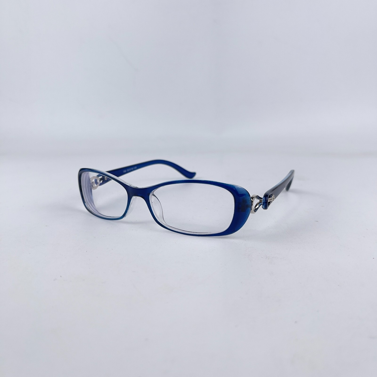 Chanel 792 Womens Eyeglasses Frame Blue Plastic Oval Shape Full Rim 52-16-135 Mm